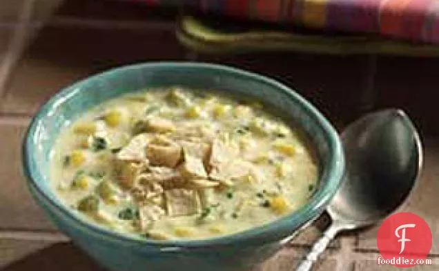 Spicy Southwest Corn-Cheese Soup