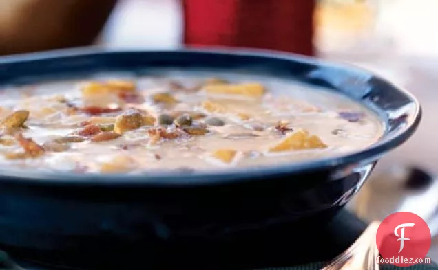बटरनट स्क्वैश-व्हाइट बीन सूप