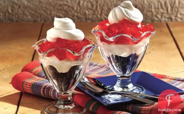 Red, White & Blueberry Parfaits