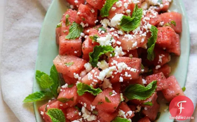 Watermelon, Mint & Feta Salad Recipe