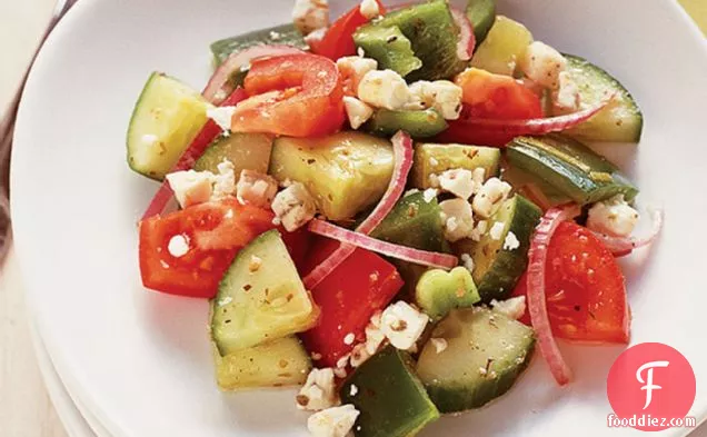 Quick Greek Salad for Two