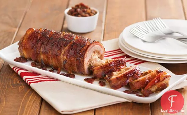 Delicious! Bacon-Wrapped Pork Loin