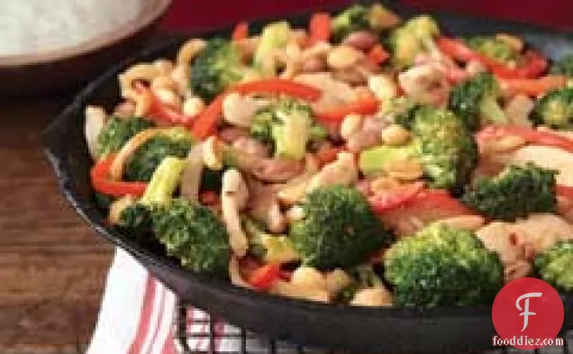 Chicken, Broccoli & Pinto Bean Skillet