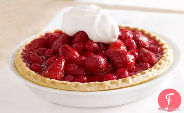 Glazed Red Berry Pie