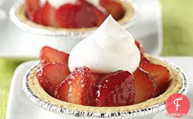 Individual Glazed Strawberry Tarts