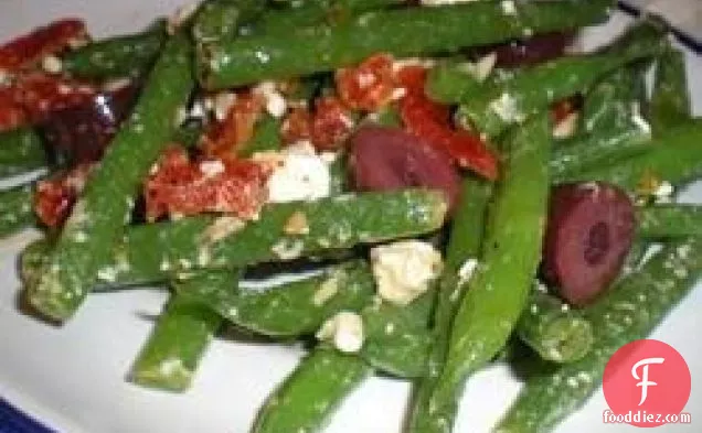 Marinated Green Beans with Olives, Tomatoes, and Feta