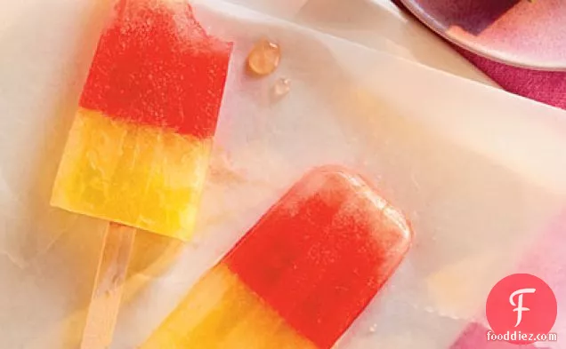Minted Watermelon and Lemon Ice Pops