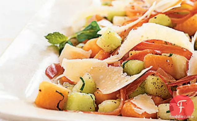 Melon and Prosciutto Salad with Parmigiano-Reggiano