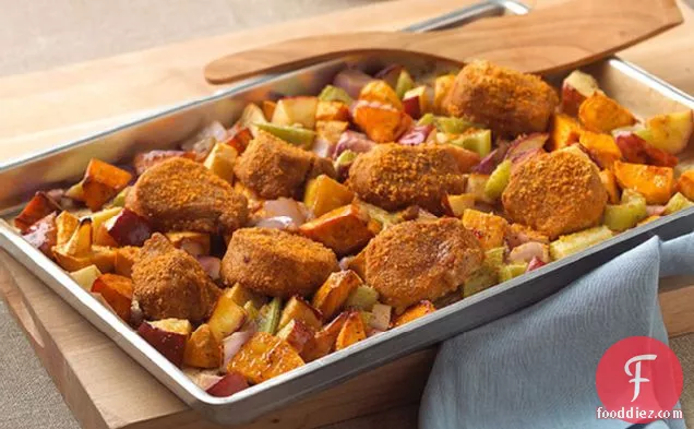 Tuscan-Roasted Vegetable & Pork Tenderloin Bake