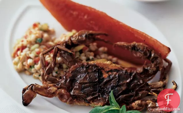 Soft-Shell Crabs with Farro Salad
