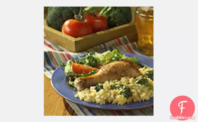 Cheesy Chicken & Broccoli Rice