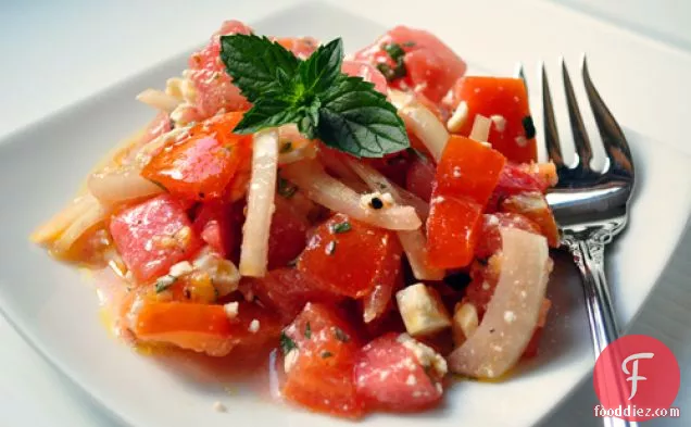 Watermelon and Tomato Salad