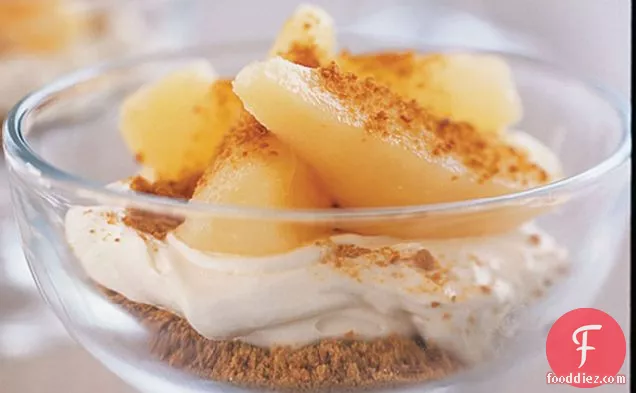 Ginger-Pear Cheesecake Cups