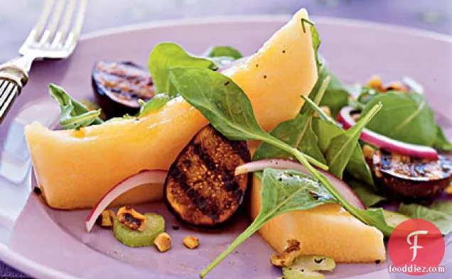 Cantaloupe and Grilled Fig Salad