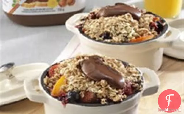 Breakfast Fruit Crumble Topped with NUTELLA®