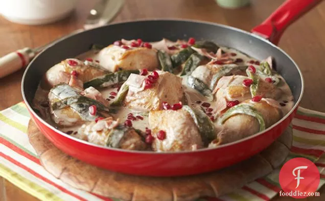 Creamy Chicken with Roasted Poblanos