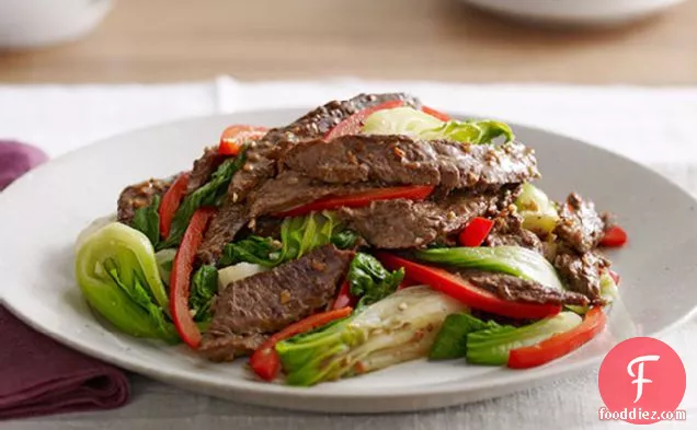 Asian Beef with Baby Bok Choy
