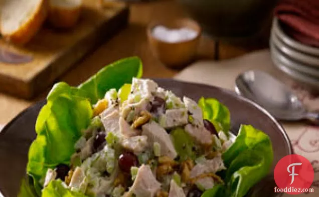 Turkey Salad with Grapes and Walnuts
