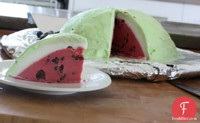 Watermelon Ice Cream Cake