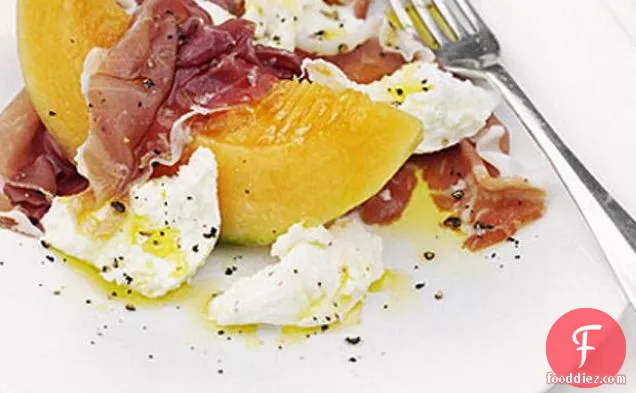 Mozzarella, Prosciutto & Charentais Melon Salad