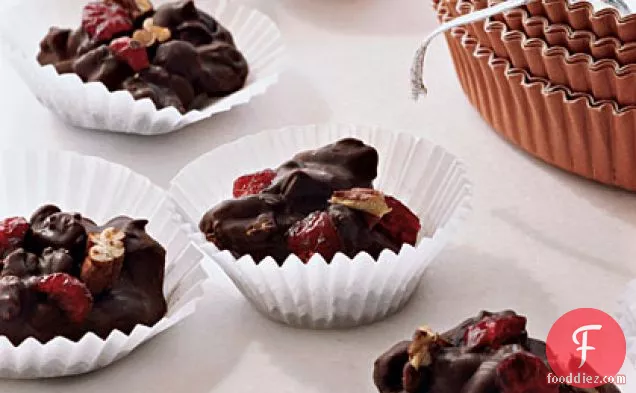 Chocolate, Fruit, and Nut Clusters