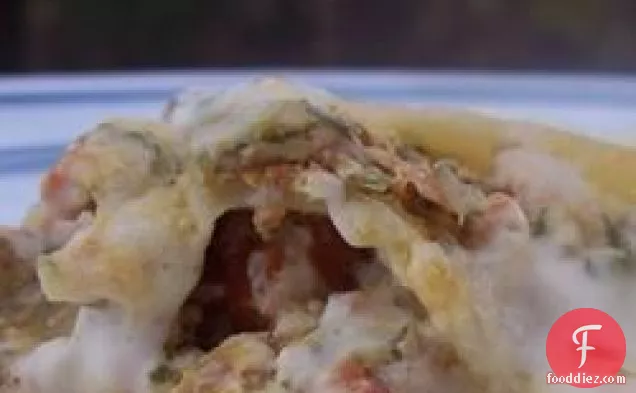 Easy Spinach Lasagna with White Sauce