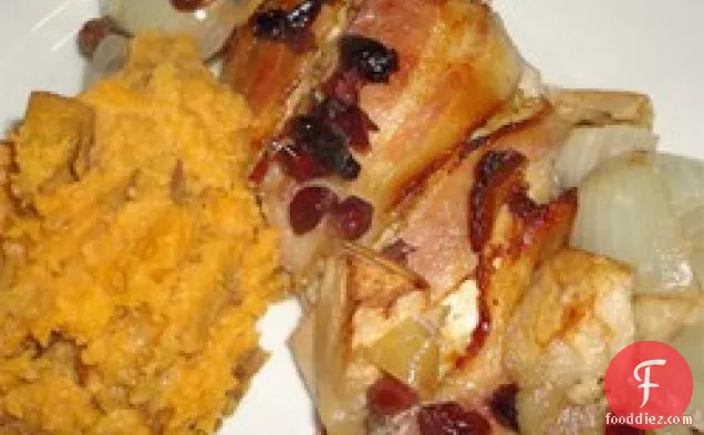Apple Bacon Baked Chicken