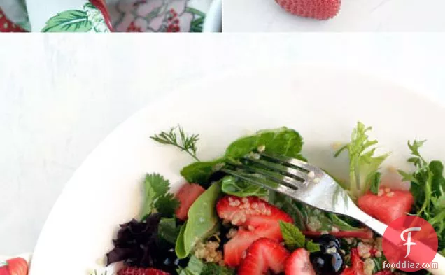 Quinoa Salad Recipe With Blueberries, Strawberries And Watermelon