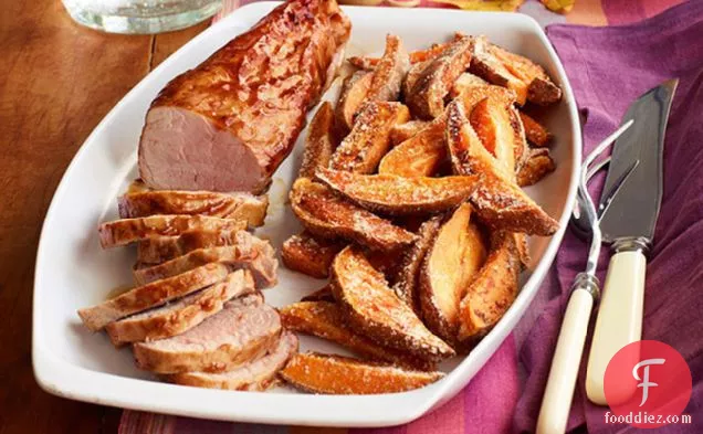 BBQ Pork Tenderloin & Sweet Potato Fries