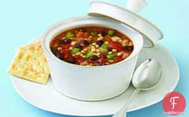 Tomato-Black Bean Barley Soup