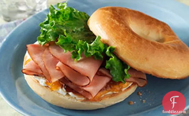 Ham & Herb Bagel Sandwich