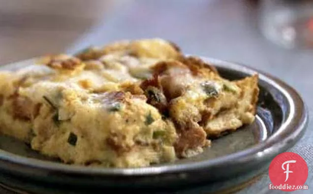 Ham and Swiss Bread Pudding