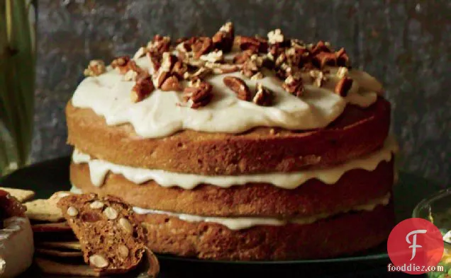 Carrot-Apple Spice Cake with Browned-Butter Glaze