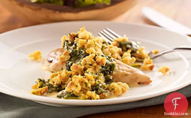 Chicken & Stuffing Florentine