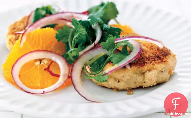 Tortilla-Crusted Cod Cakes