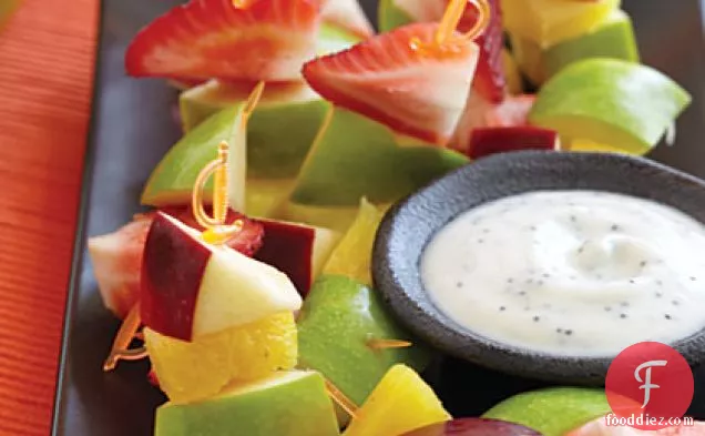 Fruit Swords with Ant Dip