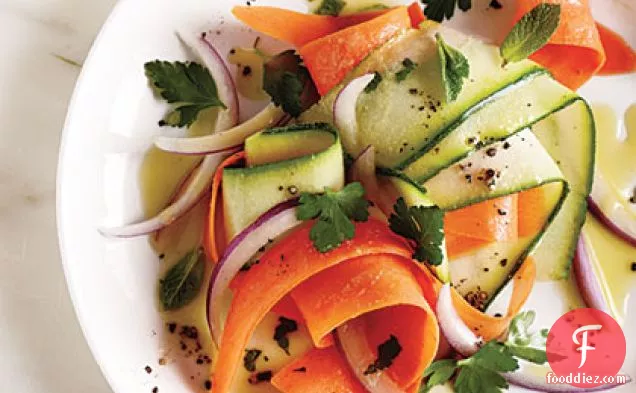 Shaved Carrot and Zucchini Salad