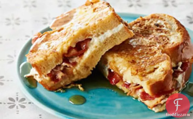 Bacon & Cream Cheese-Stuffed French Toast
