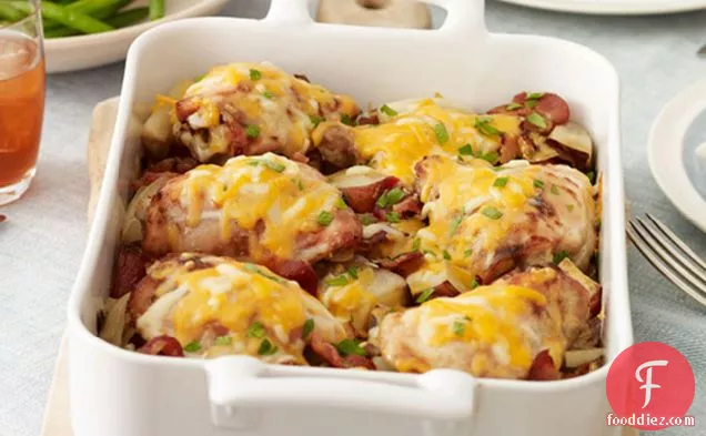 Bacon-Cheddar Chicken and Potatoes