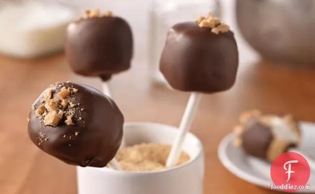 S'Mores Cookie Ball Pops