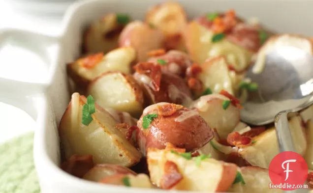 Cheesy Baked Red Potatoes with Bacon