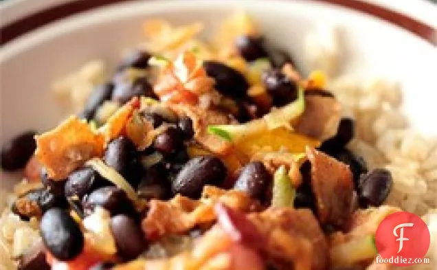 Black Beans with Bacon