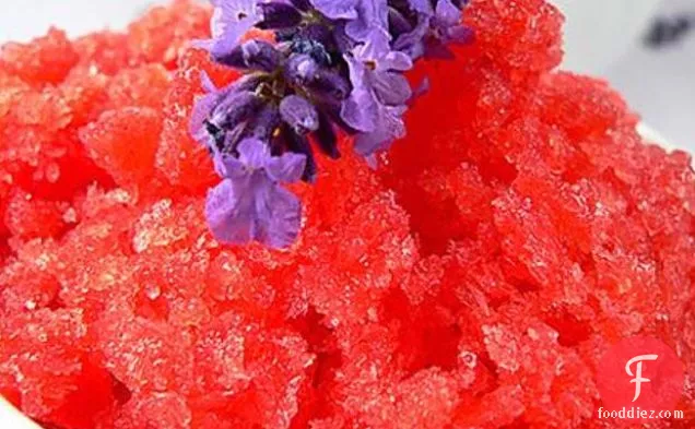 Strawberry & Lavender Granita
