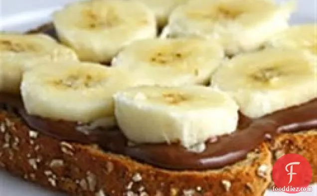 Banana Open Faced Sandwich with NUTELLA®