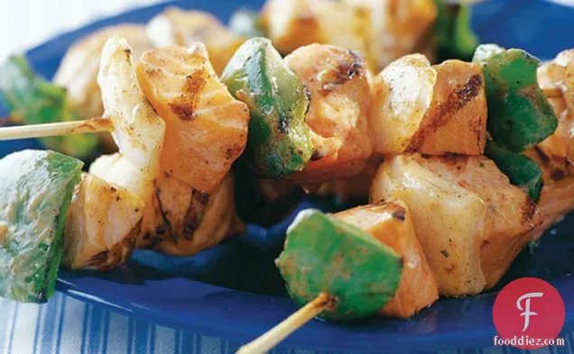 Spicy Grilled Salmon Kabobs