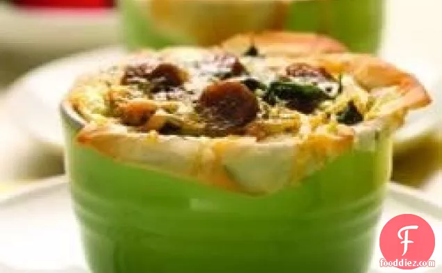 Baked Egg Cups with Country Style Chicken Sausage