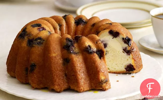 Lemon-Blueberry Swirl Cake