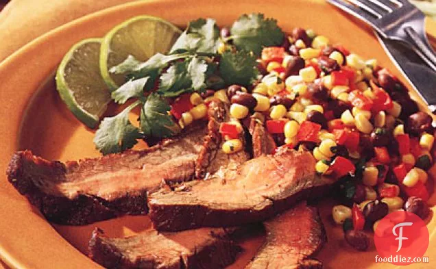 Grilled Flank Steak with Corn Salsa