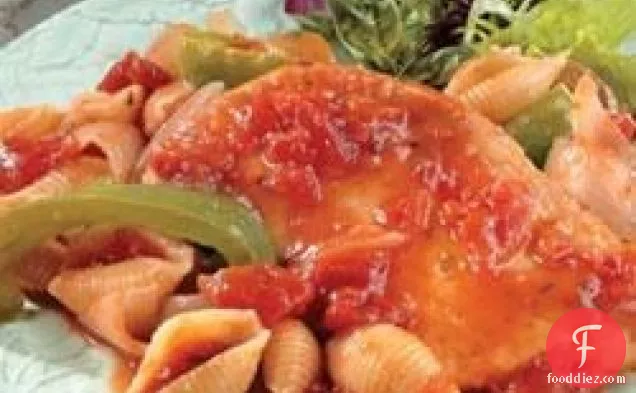 Chicken Cacciatore and Pasta