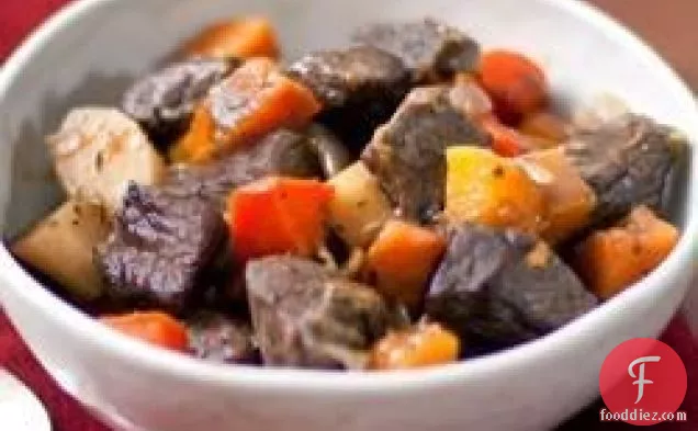 Beef Stew with Roasted Winter Vegetables